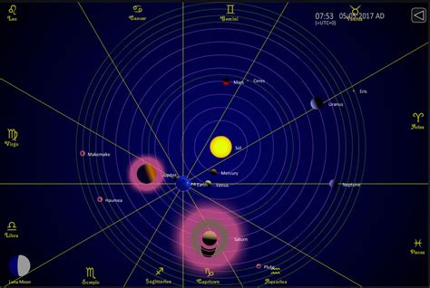 A Live View Of The Solar System Solar System Map Astrology Planets