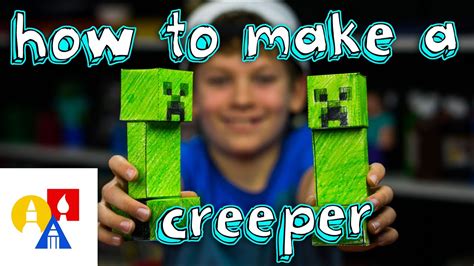 How To Make A Papercraft Creeper From Minecraft Youtube