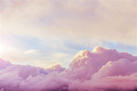 Beautiful Pink Clouds At Sunset Stock Photos Motion Array