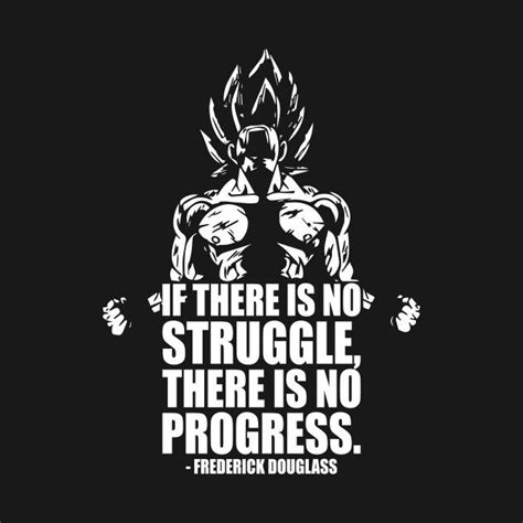 No Struggle No Progress Goku By Oolongtee Dbz Quotes Warrior