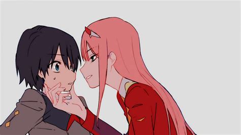 These pictures of this page are about:zero two x hiro 1080 x 1080. darling in the franxx zero two hiro background with gray ...