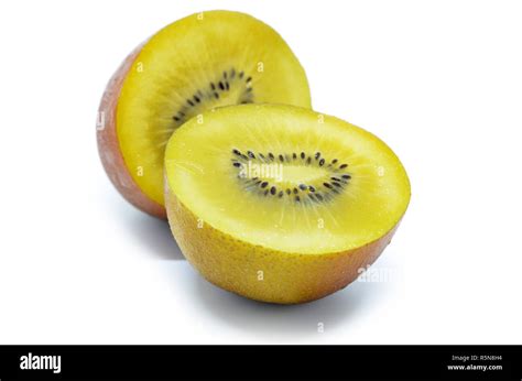 Yellow Gold Kiwi Fruit Stock Photo Alamy