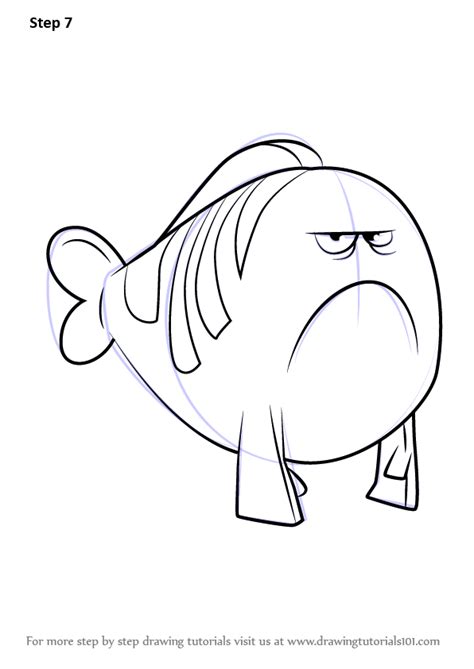 Learn How To Draw Mr Grumpfish From Bubble Guppies