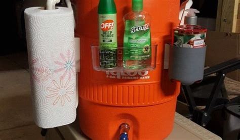 Create A Handwashing And Sanitizing Station For Your Next Camping