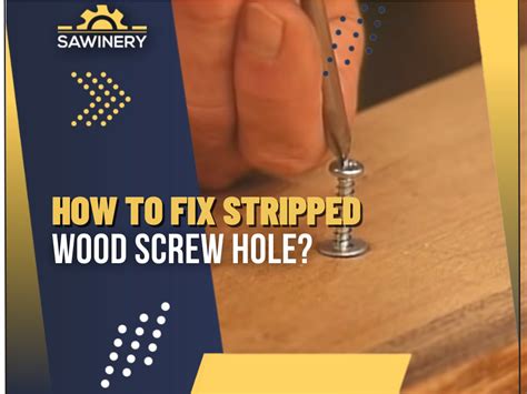How To Fix Stripped Wood Screw Holes 2024