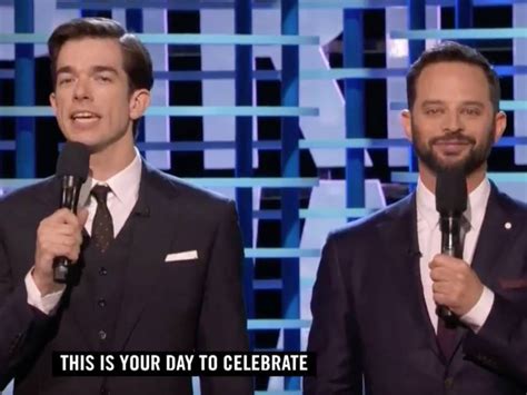 the best award show moment from this weekend was john mulaney and nick kroll s monologue at the