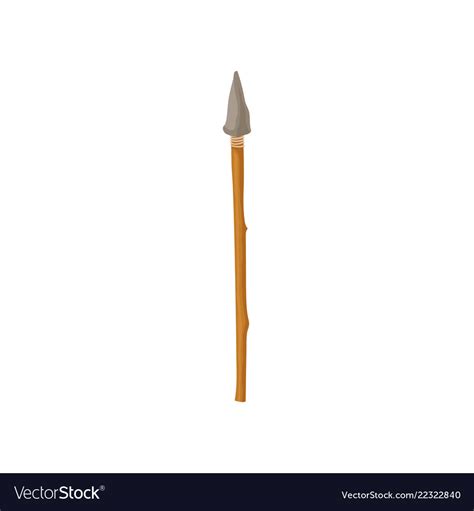 Prehistoric Stone Spear Weapon Of Man Royalty Free Vector