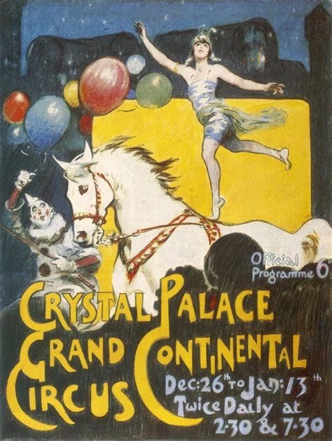 Advertisement For The Grand Continental Circus At Crystal Palace