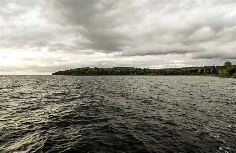 Heavy Clouds Bay Lake Michigan Peninsula State Park Wisconsin