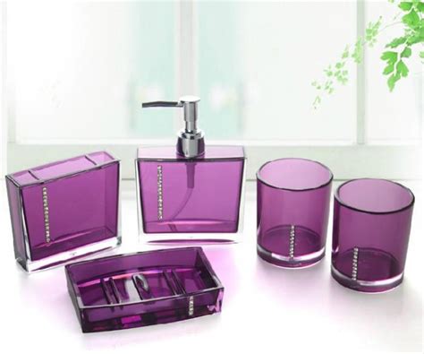 Complete Your Bathroom With Sweet Purple Bath Accessories