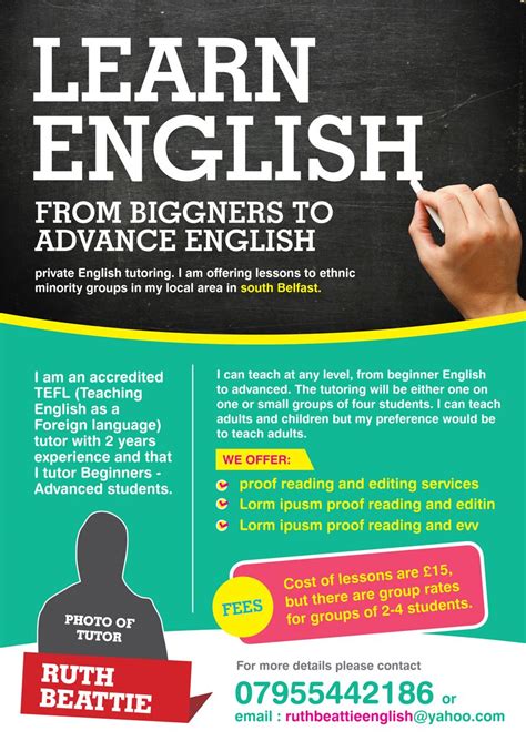 However, it's important to focus for academic success. Image result for tutor leaflet | Tutoring flyer, Learn english