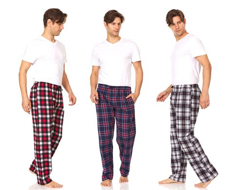 Daresay Mens Cotton Super Soft Flannel Plaid Pajama Pantslounge