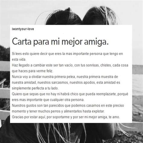 Carta Para Mi Mejor Amiga