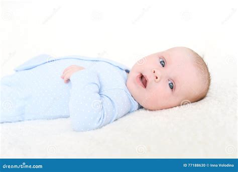 Happy 2 Months Baby Girl Stock Photo Image Of Girl Birth 77188630