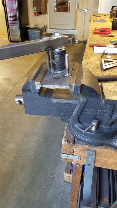 Homemade Bender Metal Bending Tools Diy Garage Storage Metal