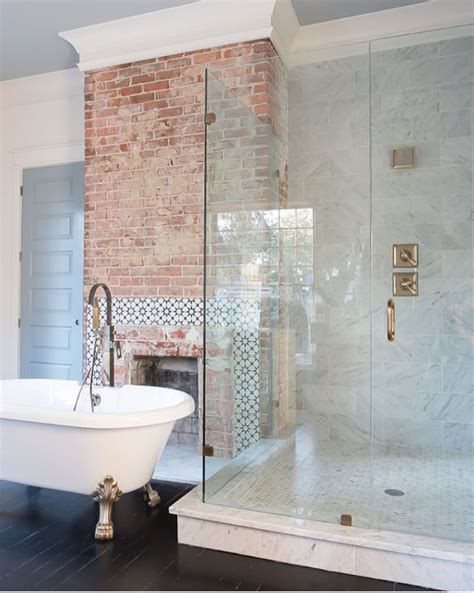 11 Contemporary Exposed Brick Wall Bathrooms You Need To See Top Dreamer