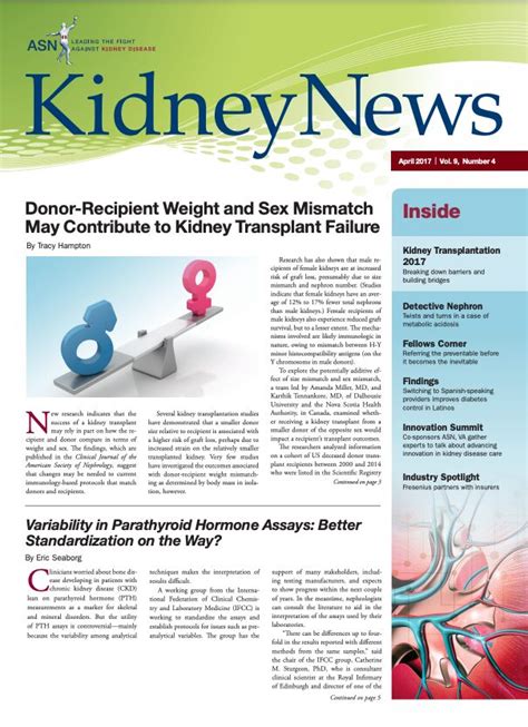 Detective Nephron In Kidney News Volume 9 Issue 4 2017