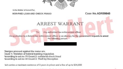 Scammers Scare You With Fake Arrest Warrants