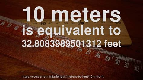 10 M To Ft How Long Is 10 Meters In Feet Convert