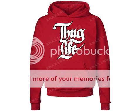 Thug Life Hoodie Fashion Sweatshirt 2pac Gang Tupac Music Life Dope
