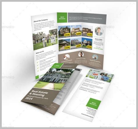 27 Free Real Estate Tri Fold Brochure Designs And Templates Psd Ai