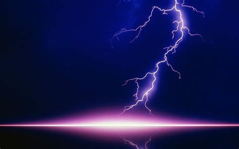 Nature Of Music Storm Wallpaper Purple Lightning