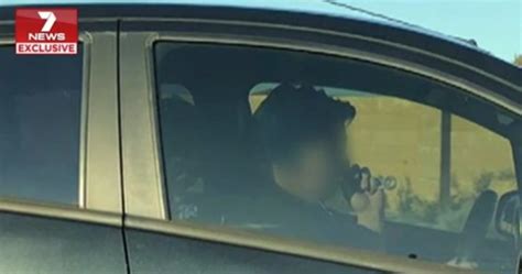 ‘crazy Drivers Woman Filmed Smoking Suspicious Pipe Behind The Wheel