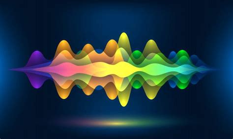 Ondas De Voz Coloridas O Movimiento Frecuencia De Sonido Ritmo Radio Dj