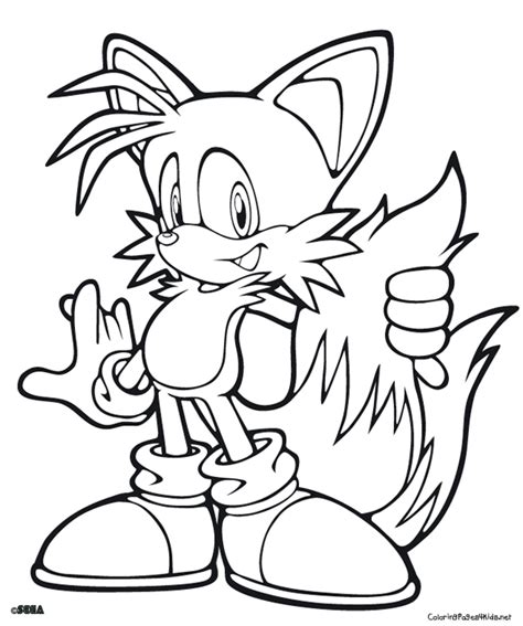 Printable sonic characters coloring pages. Tails Coloring Pages at GetDrawings | Free download