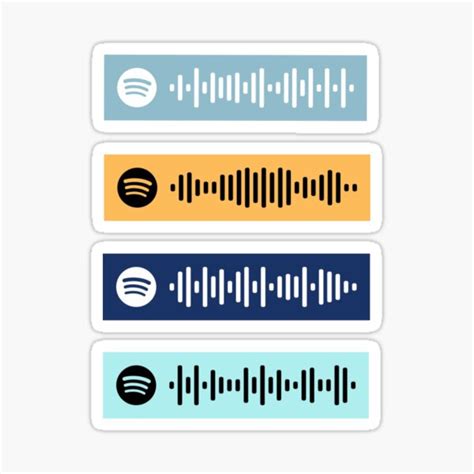 Spotify Scan Stickers For Sale Music Stickers Mood Songs Good Vibe