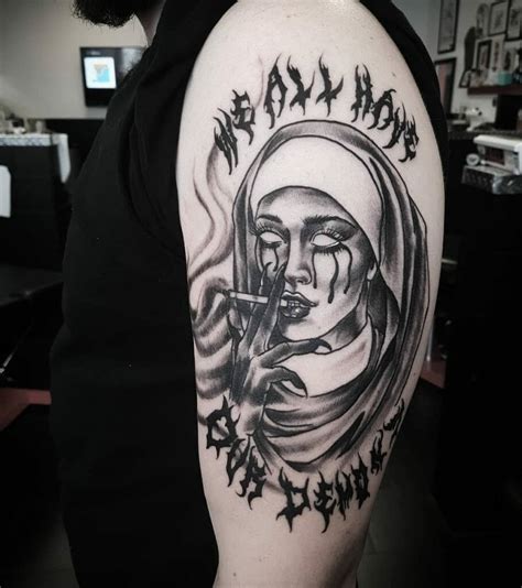 Demonic Nun Tattoo Dorinoalaiham