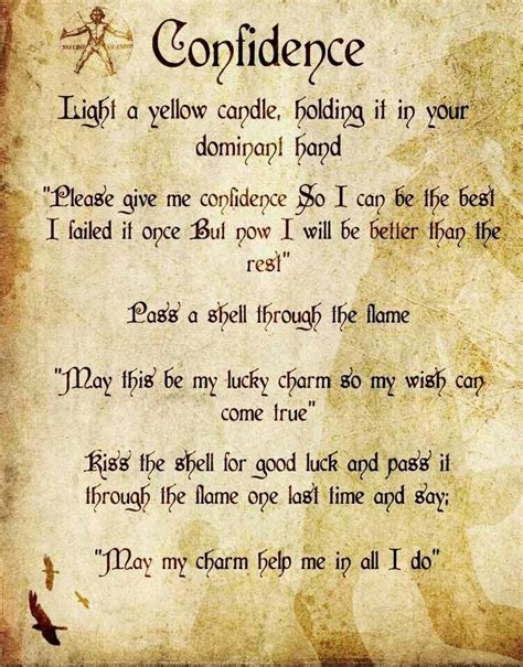 Magick Spells Confidence Spell Witchcraft Spell Books Wiccan Spell