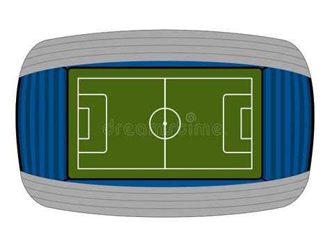 Aerial View Of A Soccer Stadium Stock Vector Illustration Of Soccer