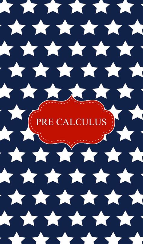 Pre Calculus Binder Cover Binder Covers Monogram Binder Calculus