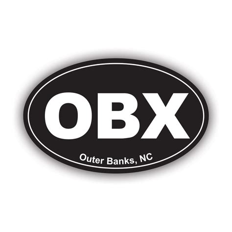 Oval Obx Outer Banks Sticker Decal Self Adhesive Vinyl Weatherproof