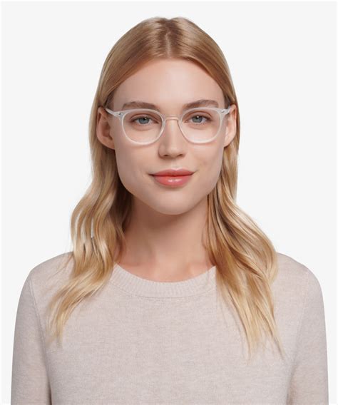 Hubris Round Matte Clear Full Rim Eyeglasses Eyebuydirect