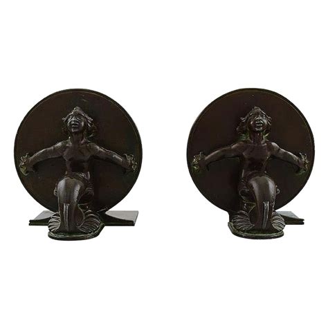 Just Andersen Denmark Two Rare Book Stands In Disko Metal With Seamen 1940s For Sale At 1stdibs