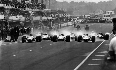Depart Du Grand Prix De France Circuit Bugatti 1967 Classic Racing