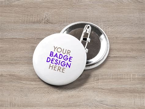 Free Realistic Pin Button Badge Mockup Psd Designbolts