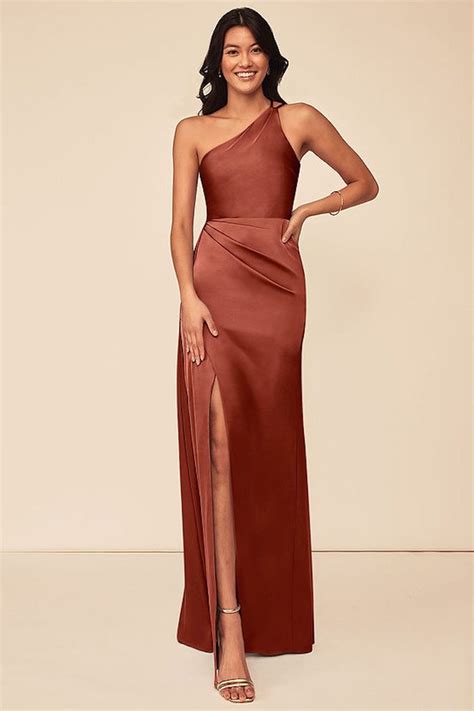 16 Terracotta And Rust Bridesmaid Dresses For Every Style Rust Bridesmaid Dress Silk