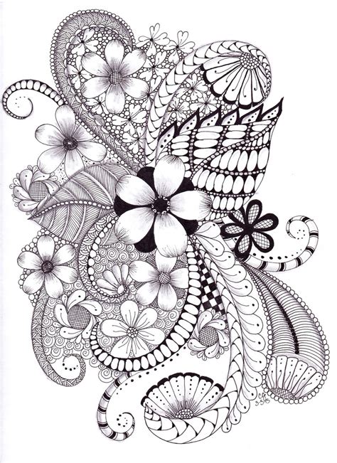 Zentangle Doodle Zentangle Kunst Zentangle Drawings Doodles