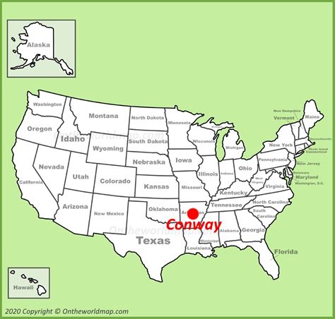 Conway Map Arkansas Us Discover Conway With Detailed Maps