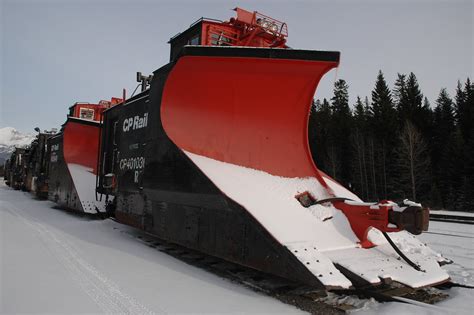 How A Freight Train Plows Through Snow S