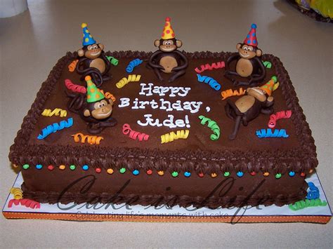 This link is to an external site that may or may not meet accessibility. Monkey Birthday Cake for a 2-year-old | 02/2009: This cake ...