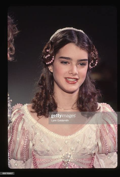Actress Brooke Shields Dressed Up As A Princess Ca 1980 1990