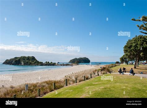 Mt Maunganui Beach Tauranga Bay Of Plenty New Zealand Stock Photo
