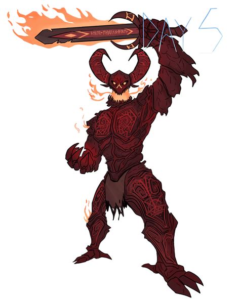 Day 5 Of Norse November Surtr The Original Fire Jötunn Born Out Of