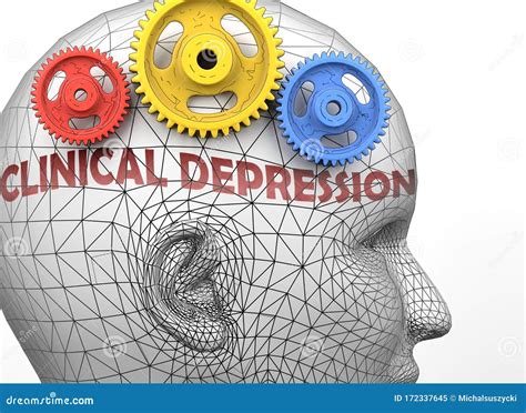 Clinical Depression And Human Mind Pictured As Word Clinical