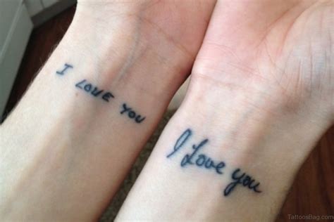 Here you can find everything about i miss you … 62 Lovable Wording Tattoos For Wrist