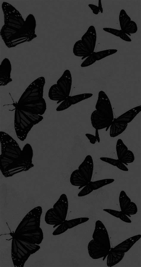 Pin By Estrela🤎 On Wallpaper Black Wallpaper Iphone Dark Butterfly
